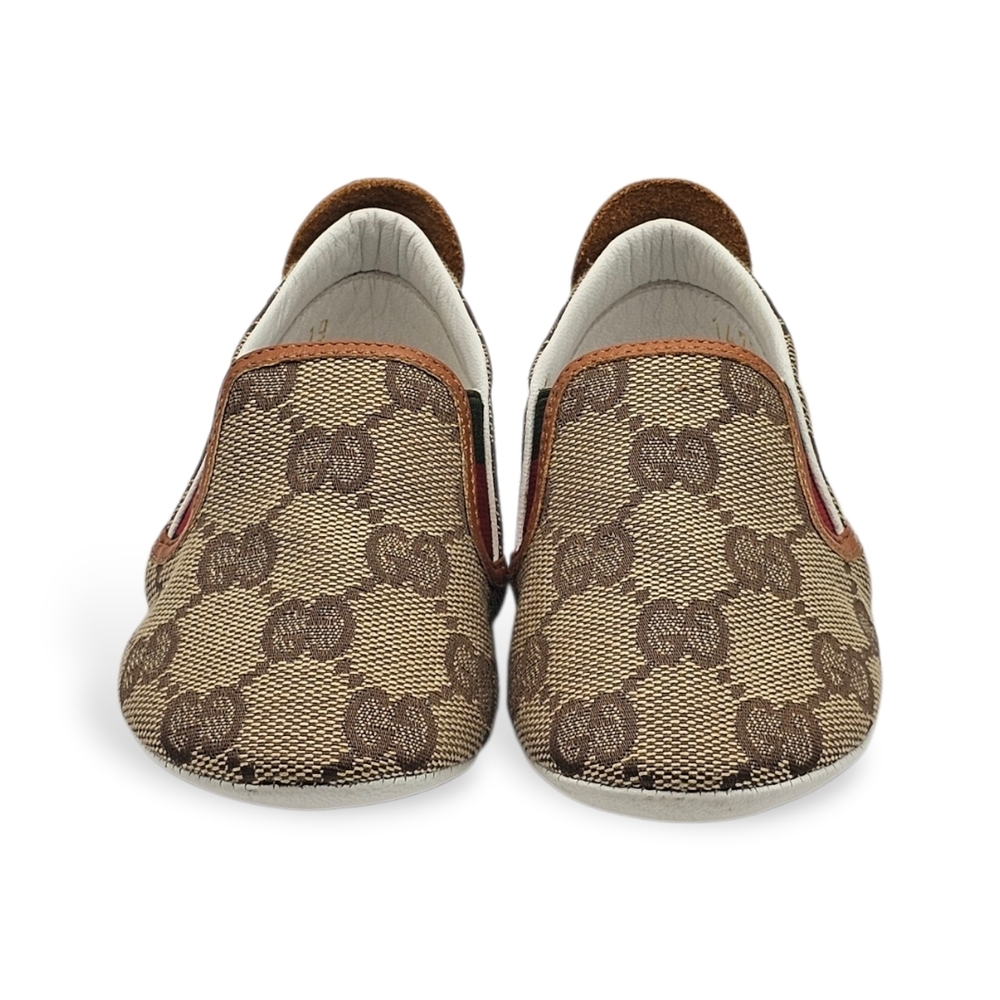 Gucci Brown Kids Slippers